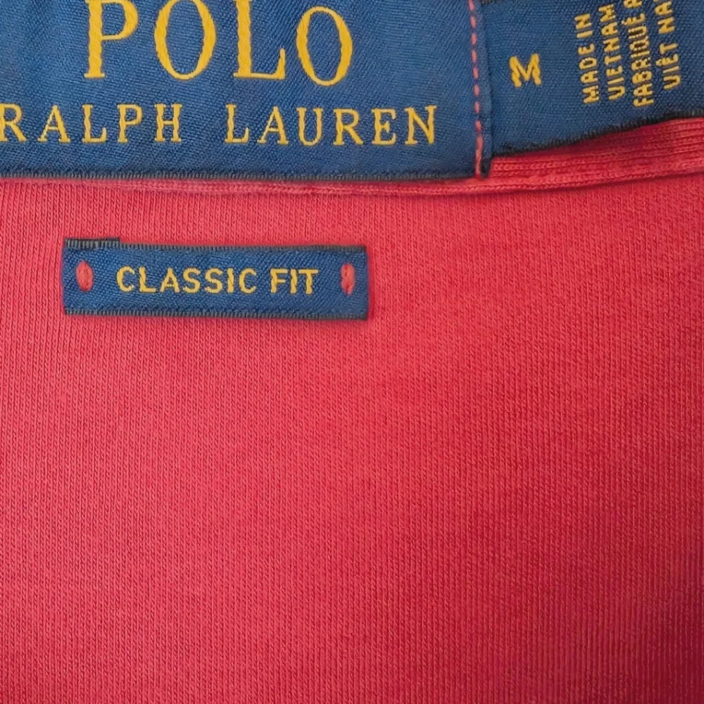 Ralph Lauren Deep Coral Short Sleeve Polo Shirt. Size Medium